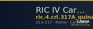 RIC IV Caracalla 317A (quinarius aureus) — CANOA