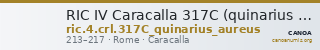 RIC IV Caracalla 317C (quinarius aureus) — CANOA