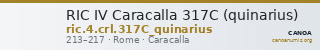 RIC IV Caracalla 317C (quinarius) — CANOA