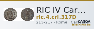 RIC IV Caracalla 317D — CANOA