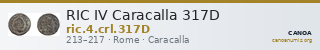 RIC IV Caracalla 317D — CANOA