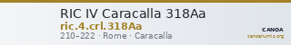 RIC IV Caracalla 318Aa — CANOA