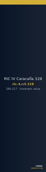 RIC IV Caracalla 328 — CANOA