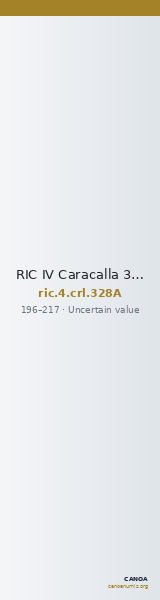 RIC IV Caracalla 328A — CANOA