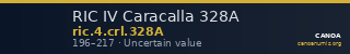 RIC IV Caracalla 328A — CANOA