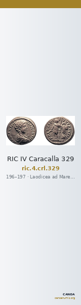 RIC IV Caracalla 329 — CANOA