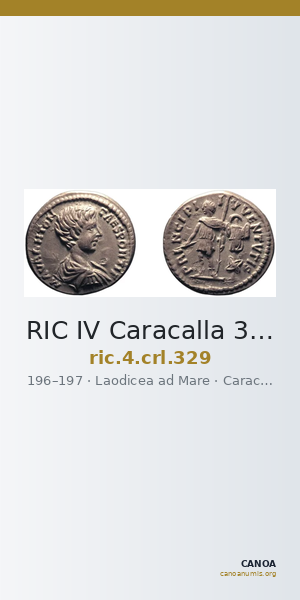 RIC IV Caracalla 329 — CANOA