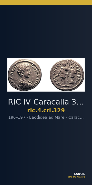 RIC IV Caracalla 329 — CANOA