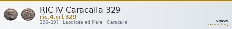 RIC IV Caracalla 329 — CANOA