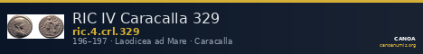 RIC IV Caracalla 329 — CANOA