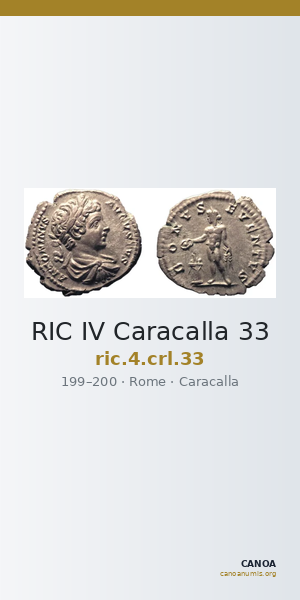 RIC IV Caracalla 33 — CANOA