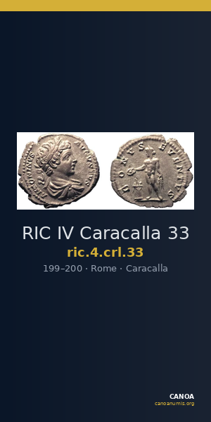 RIC IV Caracalla 33 — CANOA