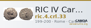 RIC IV Caracalla 33 — CANOA