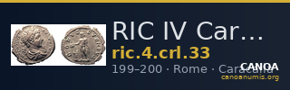 RIC IV Caracalla 33 — CANOA