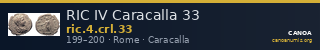 RIC IV Caracalla 33 — CANOA