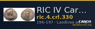 RIC IV Caracalla 330 — CANOA