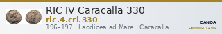RIC IV Caracalla 330 — CANOA