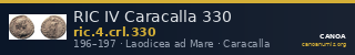 RIC IV Caracalla 330 — CANOA