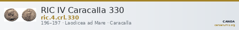RIC IV Caracalla 330 — CANOA