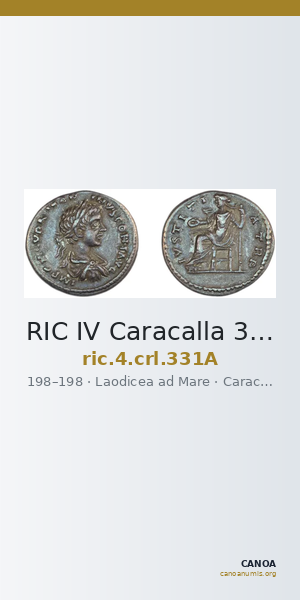 RIC IV Caracalla 331A — CANOA