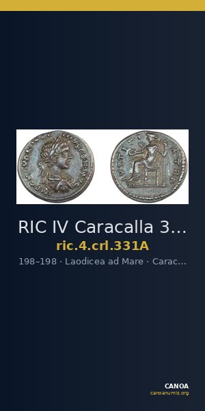RIC IV Caracalla 331A — CANOA