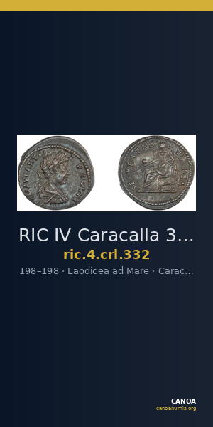 RIC IV Caracalla 332 — CANOA