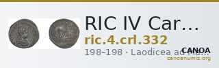 RIC IV Caracalla 332 — CANOA