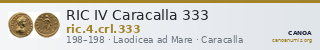 RIC IV Caracalla 333 — CANOA