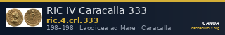 RIC IV Caracalla 333 — CANOA