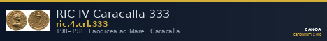 RIC IV Caracalla 333 — CANOA