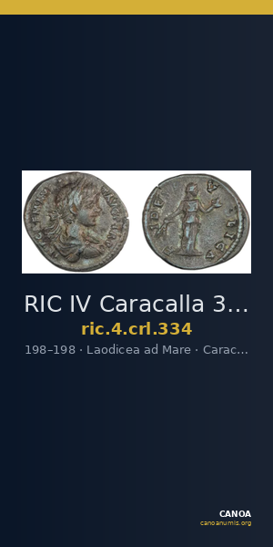 RIC IV Caracalla 334 — CANOA