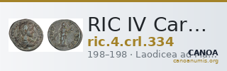 RIC IV Caracalla 334 — CANOA
