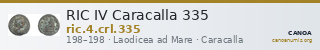 RIC IV Caracalla 335 — CANOA