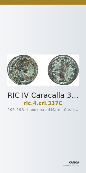 RIC IV Caracalla 337C — CANOA