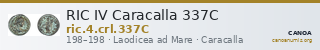 RIC IV Caracalla 337C — CANOA