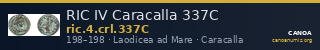 RIC IV Caracalla 337C — CANOA