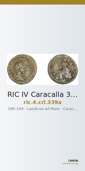 RIC IV Caracalla 339a — CANOA