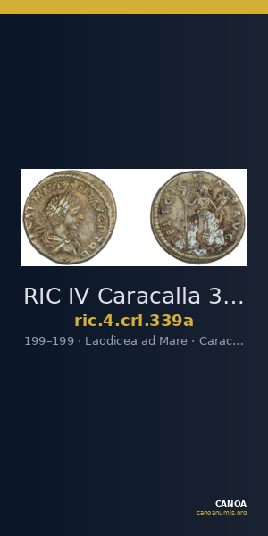 RIC IV Caracalla 339a — CANOA