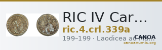 RIC IV Caracalla 339a — CANOA