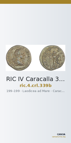 RIC IV Caracalla 339b — CANOA