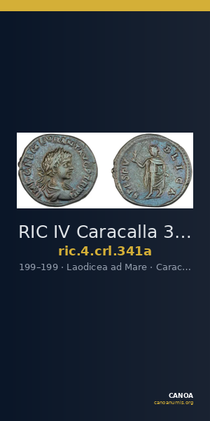 RIC IV Caracalla 341a — CANOA