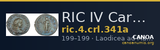 RIC IV Caracalla 341a — CANOA