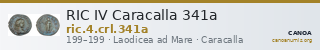 RIC IV Caracalla 341a — CANOA
