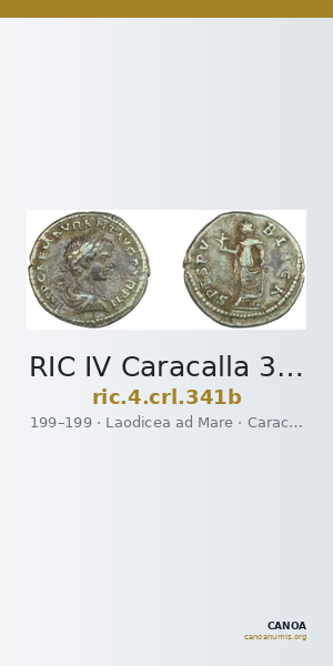RIC IV Caracalla 341b — CANOA
