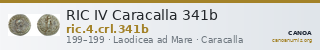 RIC IV Caracalla 341b — CANOA