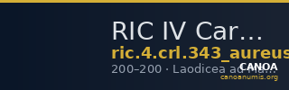 RIC IV Caracalla 343 (aureus) — CANOA