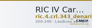 RIC IV Caracalla 343 (denarius) — CANOA