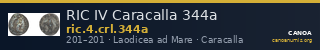 RIC IV Caracalla 344a — CANOA