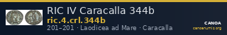 RIC IV Caracalla 344b — CANOA