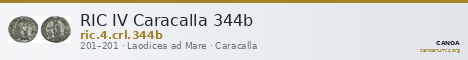 RIC IV Caracalla 344b — CANOA